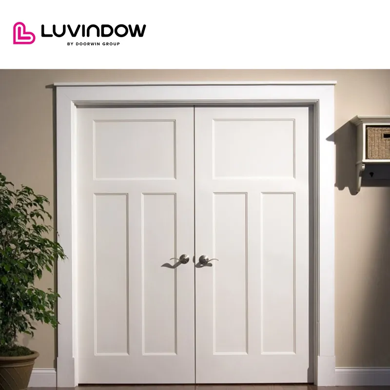 USA	Gilbert good quality LUVINDOW Wooden doors for arc interiors wood grain entrance door solid wood with patterns casement door