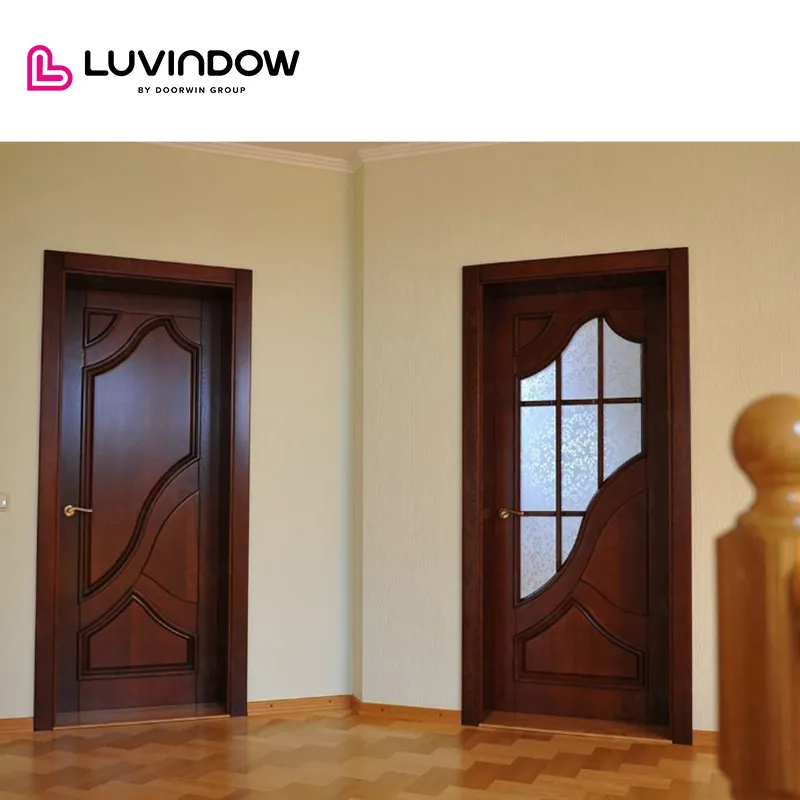 USA	Gilbert good quality LUVINDOW Wooden doors for arc interiors wood grain entrance door solid wood with patterns casement door