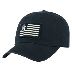 Vanderbilt Commodores TOW Black "Flag 4" Crew Adj. Relax Hat Cap