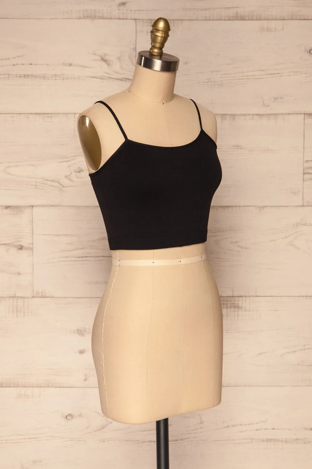 Veere Black | Cropped Cami