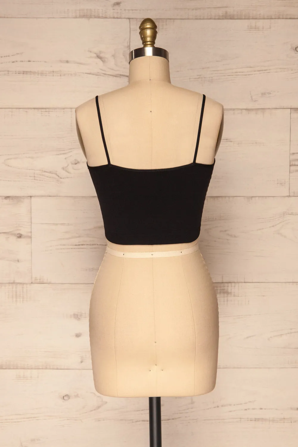 Veere Black | Cropped Cami