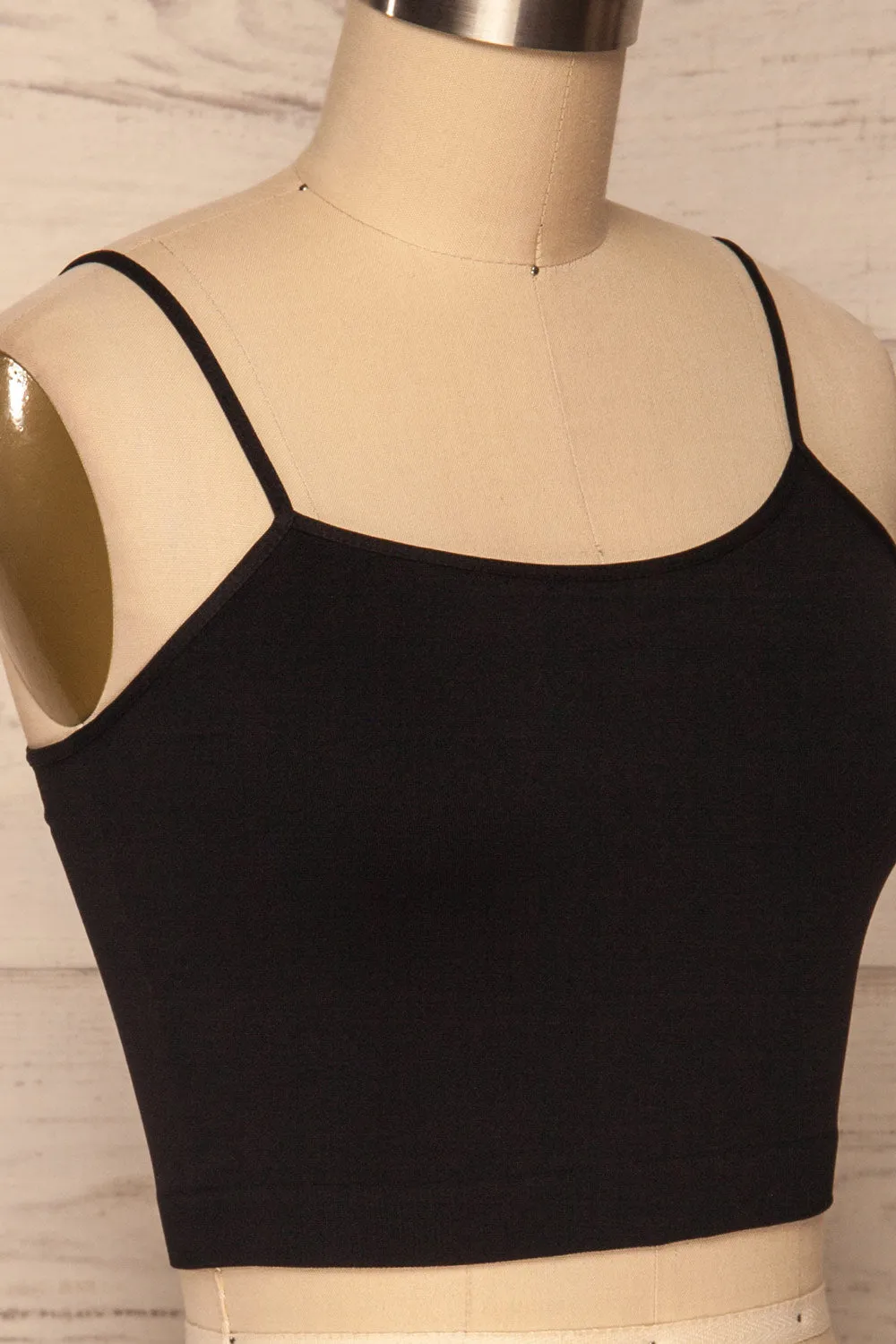 Veere Black | Cropped Cami