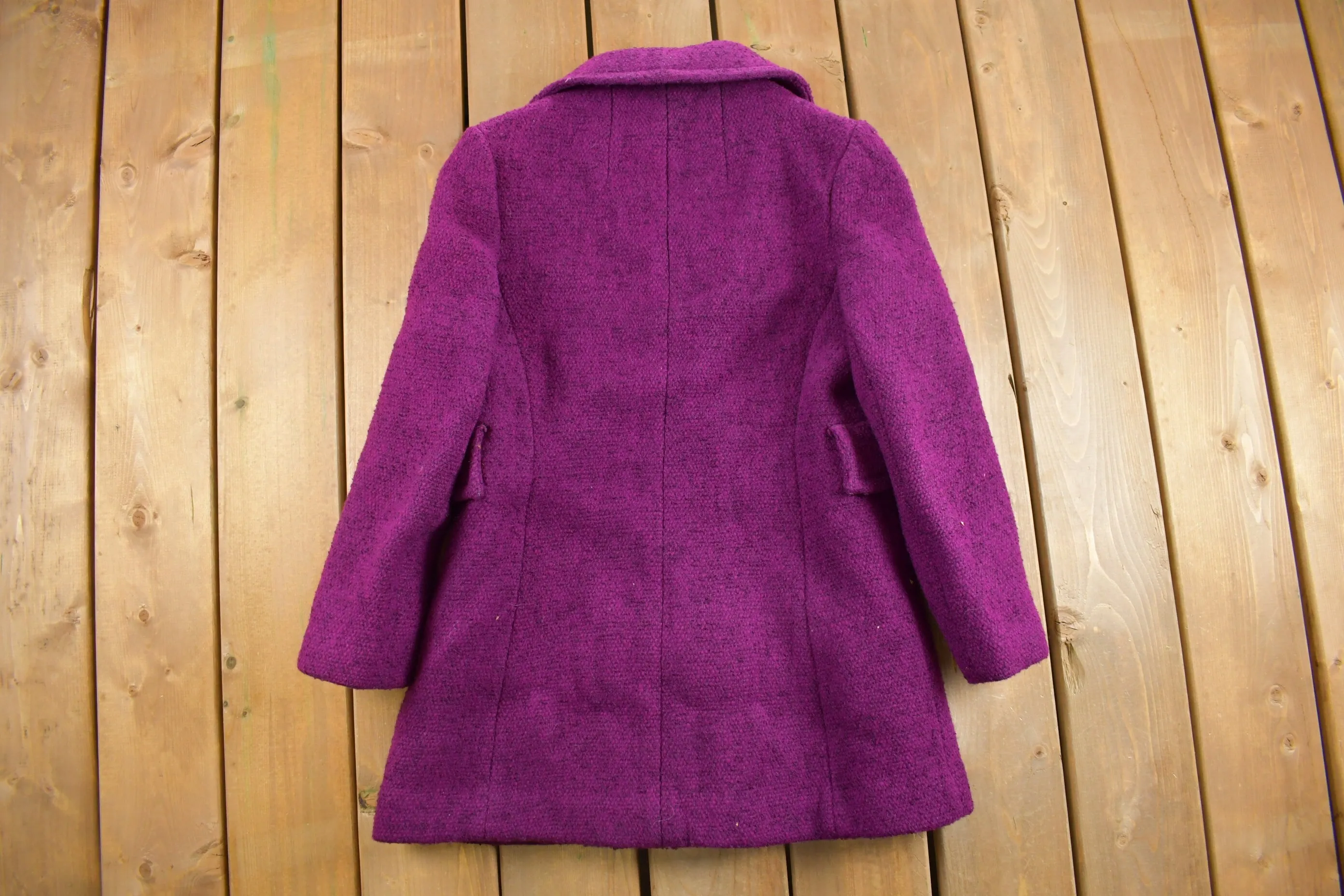 Vintage 1980s Bromleigh Wool Over Coat