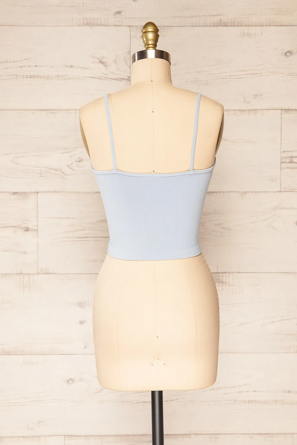 Volos | Ribbed Thin Strap Crop Cami