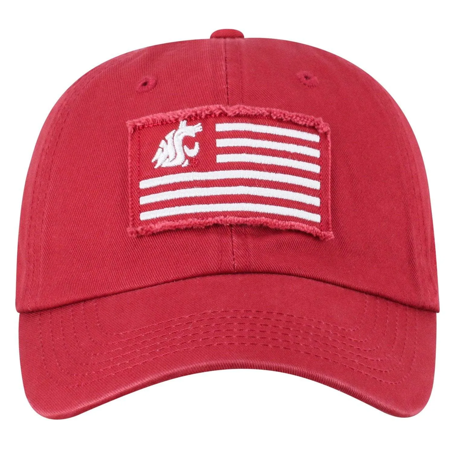 Washington State Cougars TOW Crimson "Flag 4" Crew Adj. Relax Hat Cap