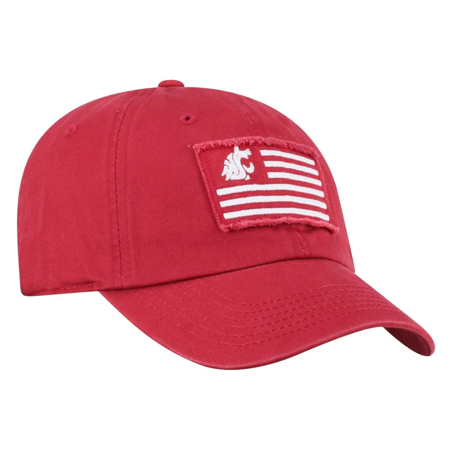 Washington State Cougars TOW Crimson "Flag 4" Crew Adj. Relax Hat Cap