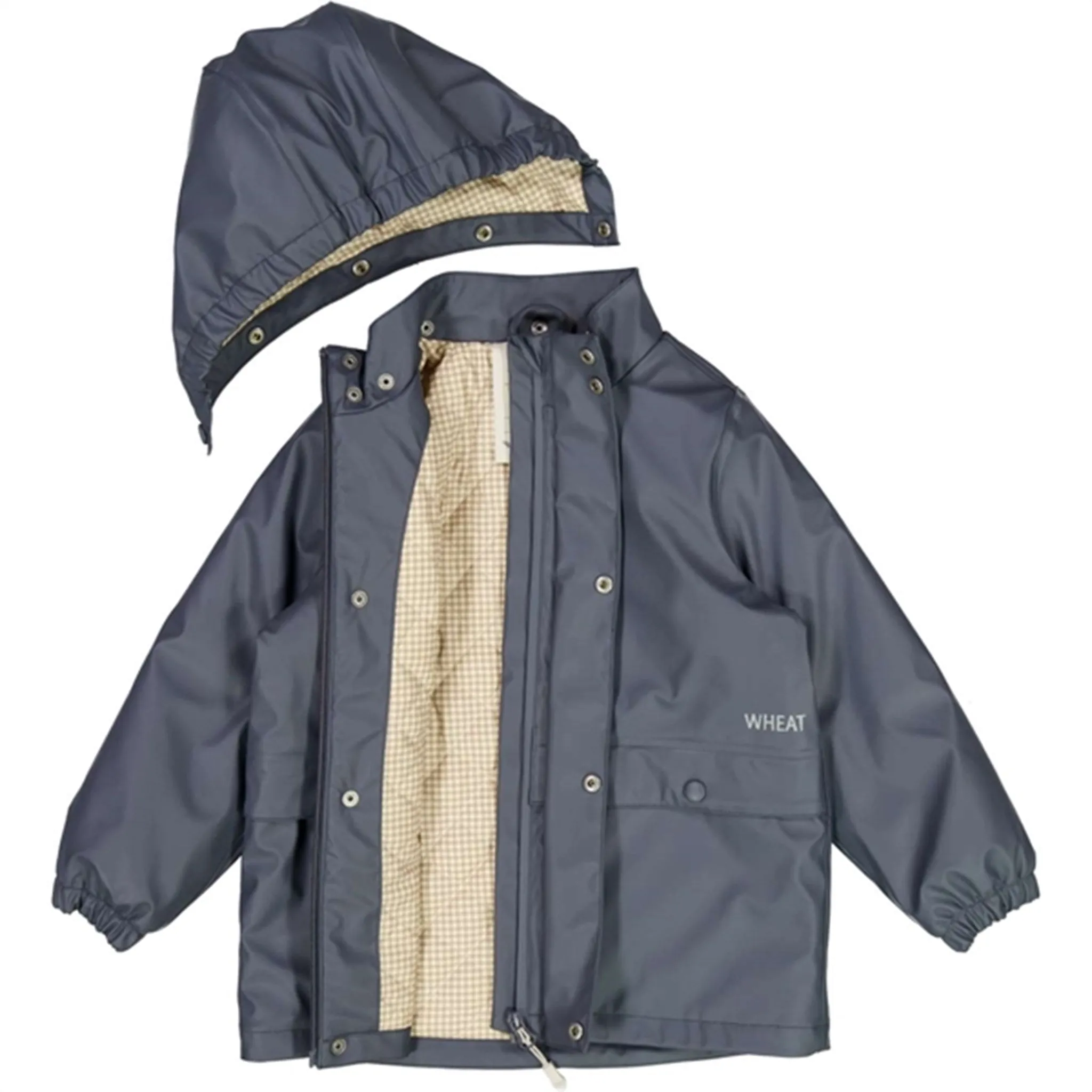 Wheat Rain Coat Ajo Thermo Greyblue