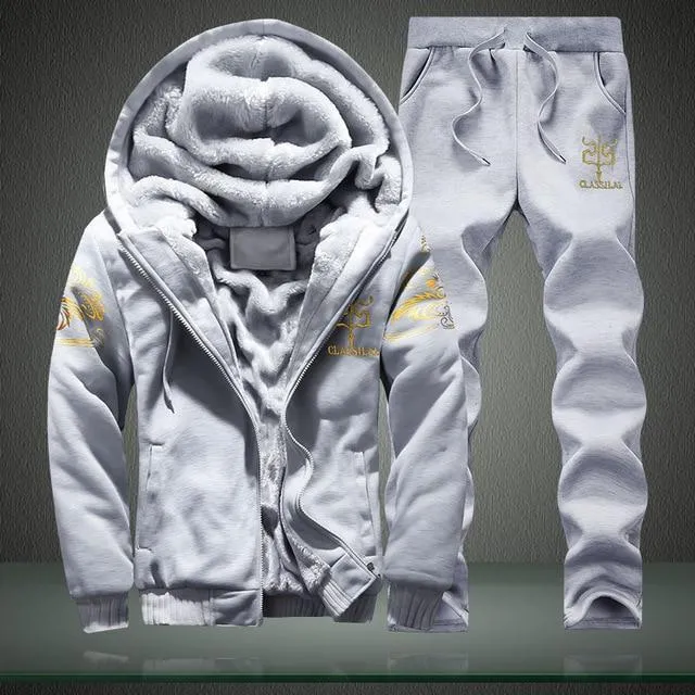 Winter Inner Fleece Hoodies Men 2019