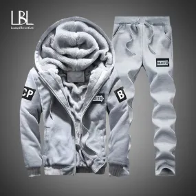 Winter Inner Fleece Hoodies Men 2019