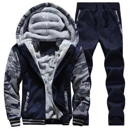 Winter Inner Fleece Hoodies Men 2019