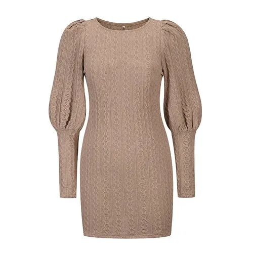 Women's Long Sleeve Bodycon Sweater Dress