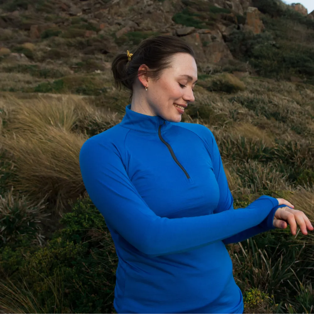 Women’s Merino 210 Half Zip Base Layer Top - Final Sale