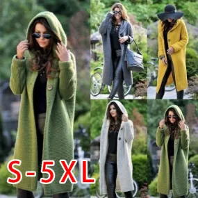 Women's Warm Long Sweater Coat