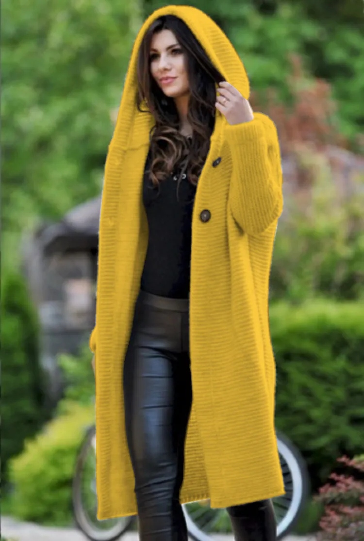 Women's Warm Long Sweater Coat