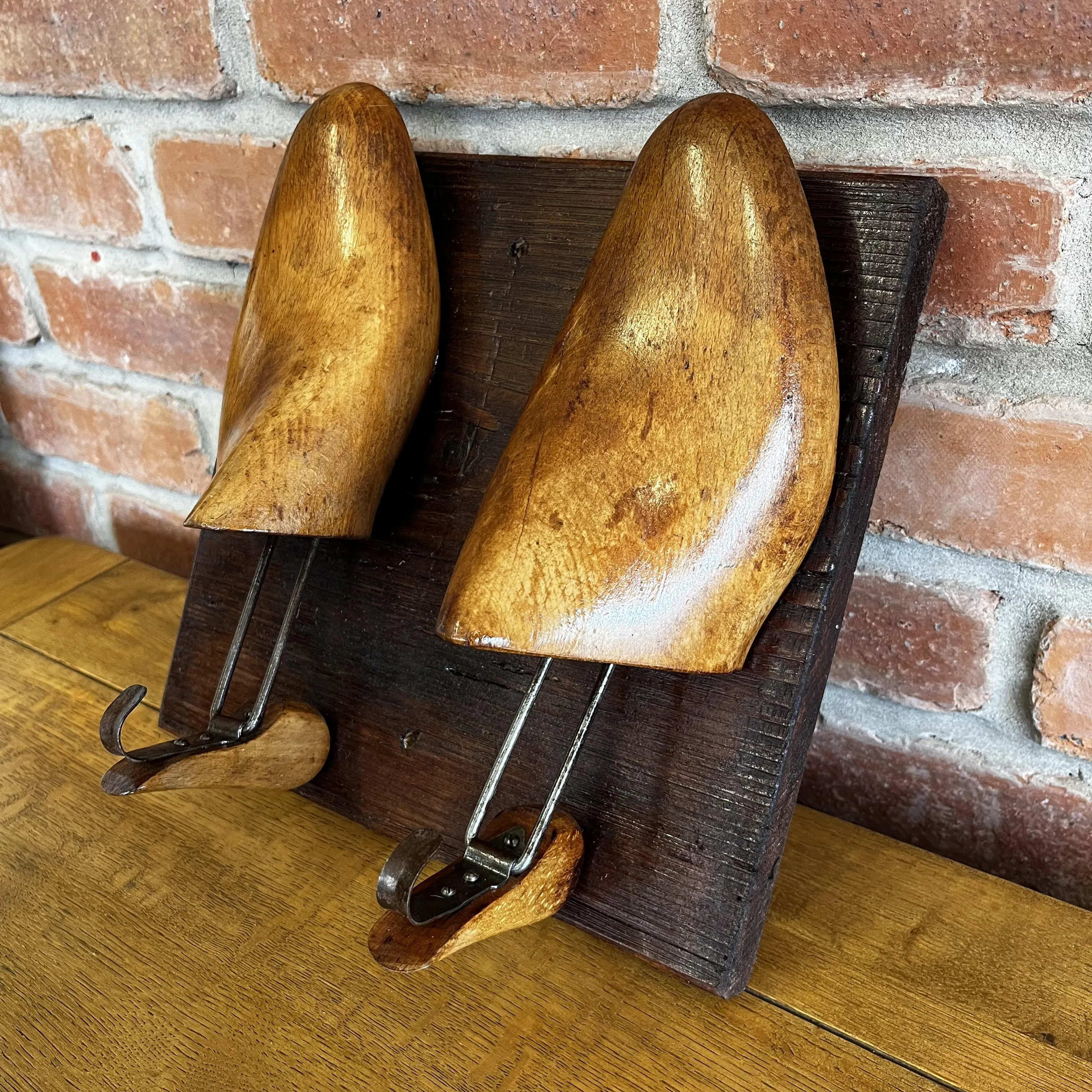 Wooden Vintage Shoe Last / Stretcher  Coat Hangers