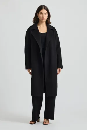 WRAP WOOL COAT