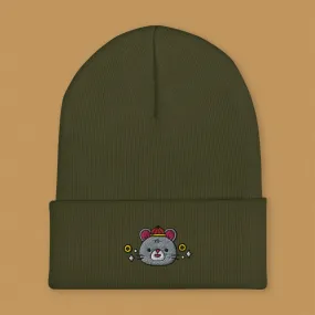 Year of the Rat Embroidered Beanie